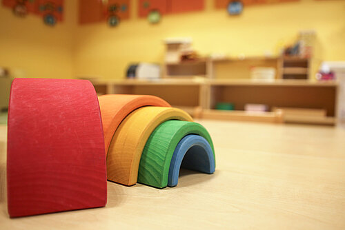 Bunter Holz-Regenbogen